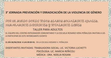 3° Jornada Prevención y Erradicación de la violencia de género